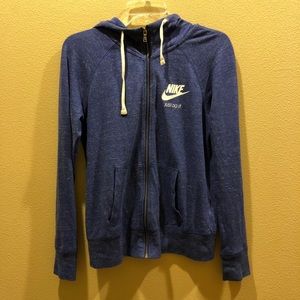 Nike Blue Zip Up Hoodie!